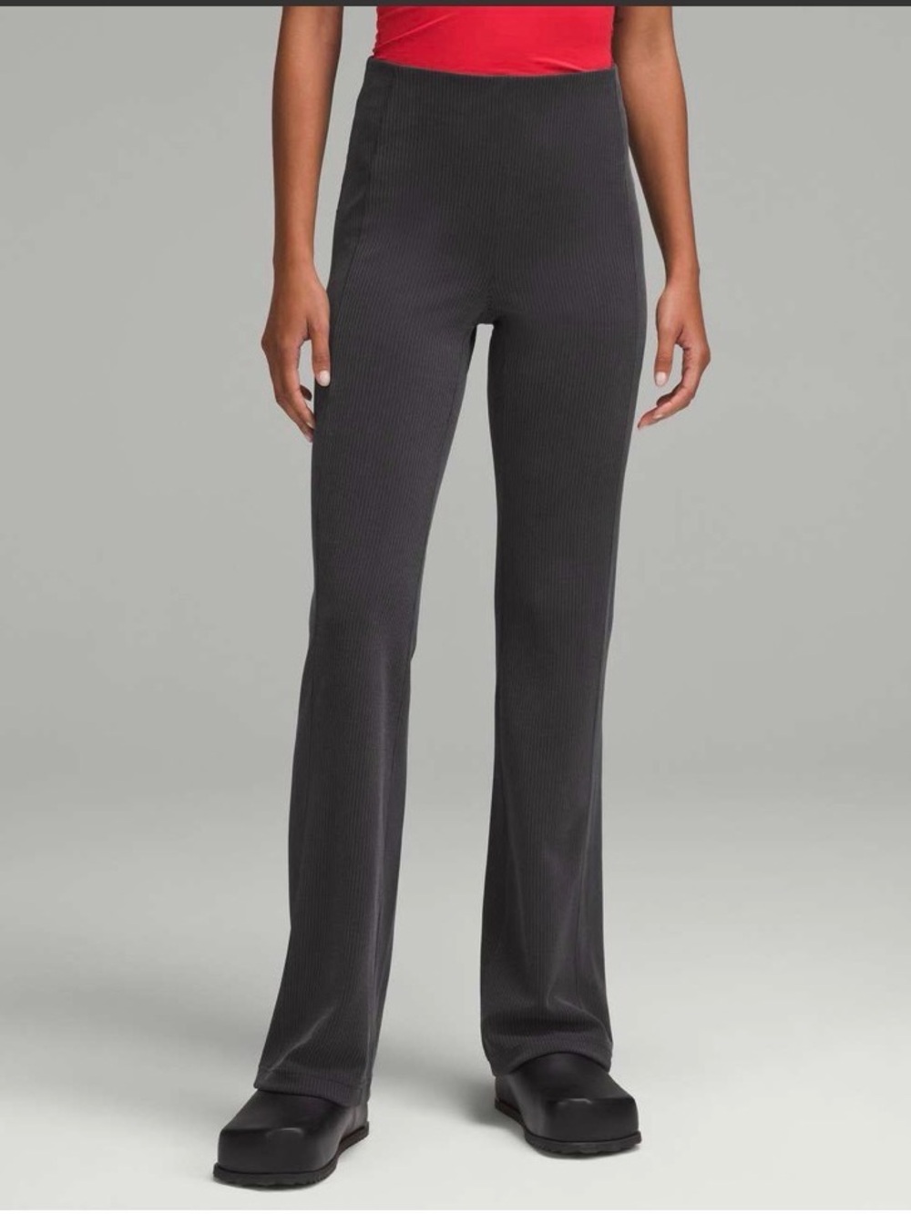 Lululemon Ribbed Softstreme Flared Pant *Regular - Black Size 12